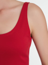 Платье-майка трикотажное oodji для женщины (красный), 14015007-8B/46944/4504N