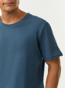 Футболка хлопковая oodji для Мужчины (синий) Футболка хлопковая oodji для Мужчины (синий), 5L641001I-3/47885N/7400N
