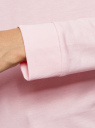 Свитшот хлопковый с вышивкой oodji для Женщины (розовый), 14808015-7/46151/4029P