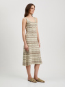 Платье миди ажурной вязки oodji для Женщины (зеленый), 63912246-2/52621/6637O