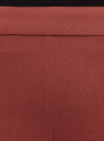 Брюки зауженные с молнией на боку oodji для женщины (коричневый), 21706022-5B/35589/4900N