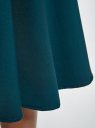 Юбка миди на подкладке из сетки oodji для женщины (зеленый), 11600364/43348/6C00N