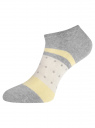 Комплект укороченных носков (6 пар) oodji для женщины (разноцветный), 57102433T6/47469/81