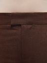 Брюки льняные прямые oodji для женщины (коричневый), 21701092/16009/3900N