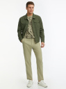 Куртка джинсовая на пуговицах oodji для мужчины (зеленый), 6L300011M/35771/6800W