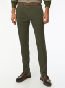 Брюки хлопковые зауженные oodji для Мужчины (зеленый) Брюки хлопковые зауженные oodji для Мужчины (зеленый), 2B150149M-1/39622N/6804N