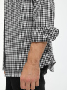 Рубашка хлопковая в мелкую клетку oodji для мужчины (черный), 3L110427M/51464/2912C