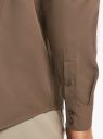 Рубашка классическая из фактурной ткани oodji для Мужчина (коричневый), 3B110017M-6/50615N/3700N