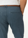 Брюки хлопковые зауженные oodji для Мужчины (синий) Брюки хлопковые зауженные oodji для Мужчины (синий), 2B150149M-1/39622N/7401N