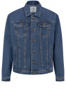Куртка джинсовая на пуговицах oodji для мужчины (синий), 6L300011M-1/50815/7500W