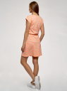 Платье с резинкой на талии oodji для Женщина (розовый), 14008021-7/46155/5412S