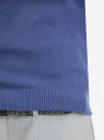 Поло вязаное с коротким рукавом oodji для Мужчина (синий), 4L512033M/51234/7500N