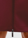 Юбка трикотажная на молнии oodji для женщины (красный), 24100033-4B/48480/4903N