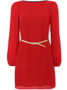 Платье женское oodji для женщины (красный), 11900150-4/32823/4500N