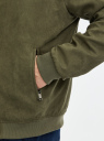 Куртка-бомбер из искусственной замши oodji для мужчины (зеленый), 1L511084M/50502N/6601N