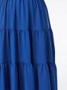 Платье миди ярусное oodji для Женщины (синий), 11913074/51156/7500N