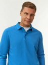 Поло из хлопка с длинным рукавом oodji для Мужчины (синий) Поло из хлопка с длинным рукавом oodji для Мужчины (синий), 5B501001M-2/47420/7500N