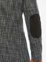 Пиджак прямой фактурный oodji для Мужчина (черный), 2L440157M/50978/2912C