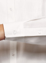 Блузка вискозная с удлиненной спинкой oodji для Женщины (белый), 11401258-1/26346/1200N