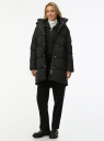 Куртка утепленная с капюшоном oodji для Женщины (черный) Куртка утепленная с капюшоном oodji для Женщины (черный), 10203130/51552/2900N