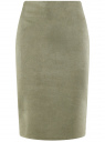 Юбка-карандаш из искусственной замши oodji для Женщины (зеленый), 18H01017/47301/6600N