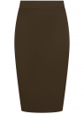 Юбка-карандаш базовая oodji для Женщины (коричневый), 14101099B/47420/3900N