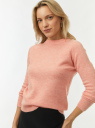 Джемпер вязаный с рукавом реглан oodji для Женщины (розовый) Джемпер вязаный с рукавом реглан oodji для Женщины (розовый), 63807362/48517/4B00N