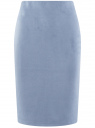 Юбка-карандаш из искусственной замши oodji для Женщины (синий), 18H01017/47301/7400N