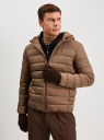Перчатки вязаные из шерсти oodji для Мужчины (коричневый), 8L021002M/52101/3900M