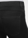 Джинсы skinny из мягкой ткани oodji для женщины (черный), 12104075/47782/2900W