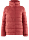 Куртка утепленная с высоким воротом oodji для женщины (розовый), 10203100/33445/4B00N