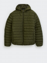 Куртка стеганая с капюшоном oodji для Мужчины (зеленый) Куртка стеганая с капюшоном oodji для Мужчины (зеленый), 1B112029M/50223/6801N