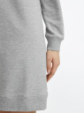 Платье в спортивном стиле с принтом oodji для женщины (серый), 14001199-16B/46919/2329Z
