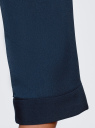 Блузка из струящейся ткани с нагрудными карманами oodji для женщины (синий), 11403225-6B/48853/7900N