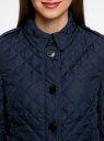 Куртка стеганая на пуговицах oodji для Женщины (синий), 20204052/46503/7900N