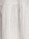 Платье ярусное из смесового льна oodji для женщины (белый), 12C11012/16009/1229S