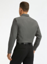 Рубашка классическая из фактурной ткани oodji для мужчины (серый), 3B110017M-6/50615N/2501N