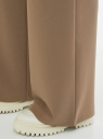 Брюки широкие с высокой талией oodji для женщины (коричневый), 18600061/49735/3702N