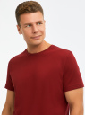 Футболка хлопковая oodji для Мужчины (красный) Футболка хлопковая oodji для Мужчины (красный), 5L641001I-60/44135N/3179P