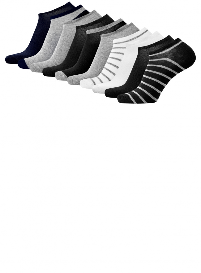 Комплект носков (10 пар) oodji для мужчины (черный), 7B201000T10/47469/1901O