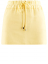 Юбка легкая с завязками oodji для Женщина (желтый), 11600378-1/42630/5000N