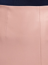 Юбка-карандаш из искусственной кожи oodji для женщины (розовый), 28H01002B/45059/4A01N