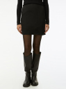 Юбка мини из искусственной замши oodji для Женщины (черный) Юбка мини из искусственной замши oodji для Женщины (черный), 18H01020-2/49910/2900N