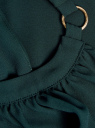Платье макси с завязками на талии oodji для женщины (зеленый), 11911009/42629/6C00N