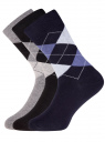 Комплект высоких носков (3 пары) oodji для Мужчина (разноцветный), 7B233001T3/47469/1904G