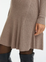 Платье вязаное oodji для Женщины (коричневый), 63912238/45641/3700M