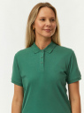 Поло базовое из хлопка oodji для Женщины (зеленый) Поло базовое из хлопка oodji для Женщины (зеленый), 19301010B/46161/6E00N