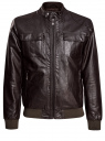 Куртка байкерская из искусственной кожи oodji для мужчины (коричневый), 1L511043M/44374N/3900N