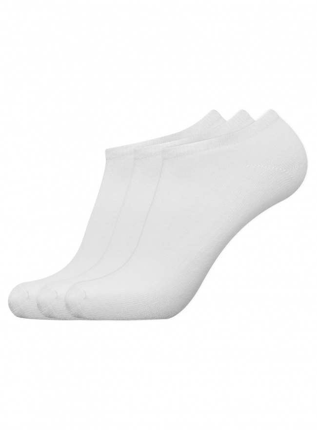 Комплект носков (3 пары) oodji для Мужчина (белый), 7B231000T3/47469/1000N