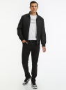 Куртка-бомбер утепленная oodji для мужчины (черный), 1L524003M/44334N/2900N